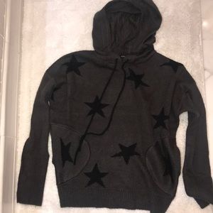 Grey and black star sweatshirt